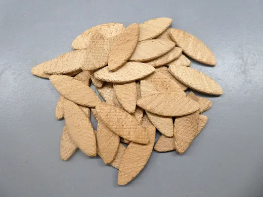 Flachdübel aus Buche – Größen 20, 10, 0 – 50 Stück