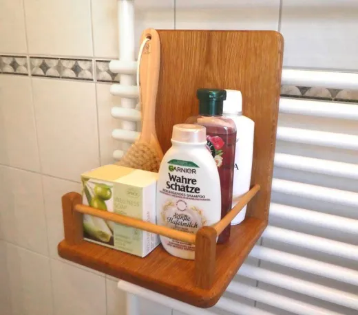Regal für Badheizkörper, Buche