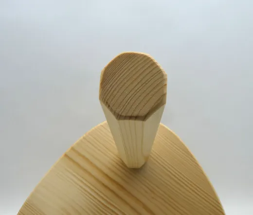 Pflanzentisch dreieckig, Hocker mit 3 Beinen, Fichte