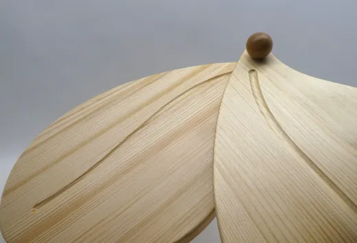 Doppelter Pflanzentisch "Blätter", verstellbar, Fichte