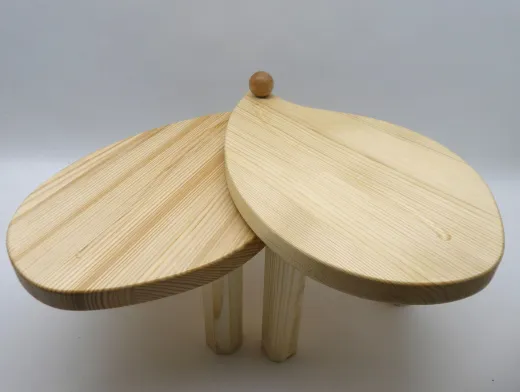 Doppelter Pflanzentisch "Blätter", verstellbar, Fichte Doppelter Pflanzentisch "Blätter", verstellbar, Fichte