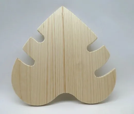 Großer Untersetzer "Monstera", ca. 29x29cm, Fichte