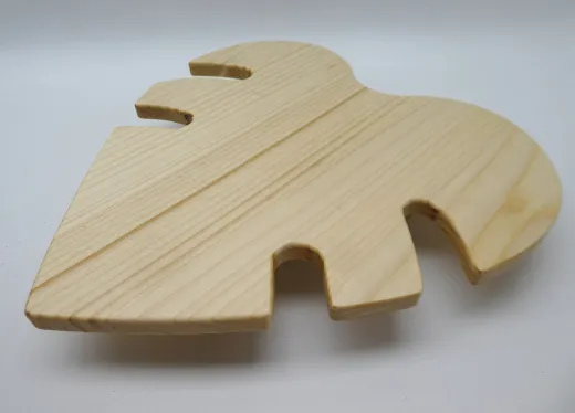 Pflanzentisch "Monstera", ca. 29x29cm, Fichte