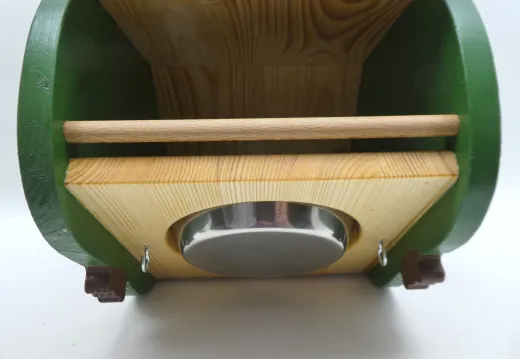 Vogelfutterhaus "Grüner Apfel", Holz, zum Aufhängen