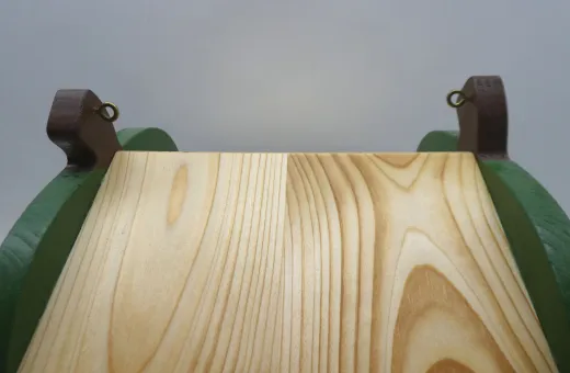 Vogelfutterhaus "Grüner Apfel", Holz, zum Aufhängen