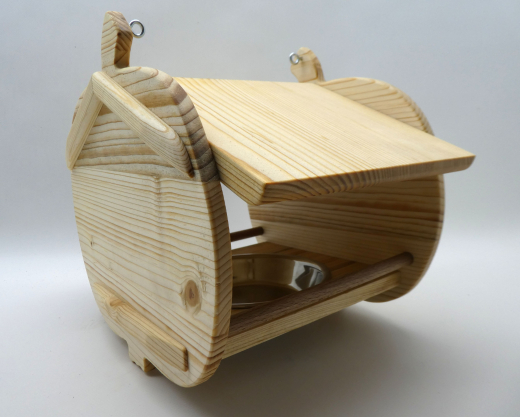 Vogelfutterhaus &quote;Apfel&quote;, Fichtenholz, zum Aufhängen