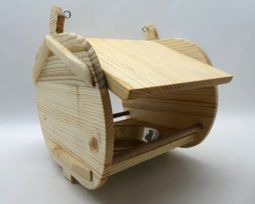 Vogelfutterhaus "Apfel", Fichtenholz, zum Aufhängen